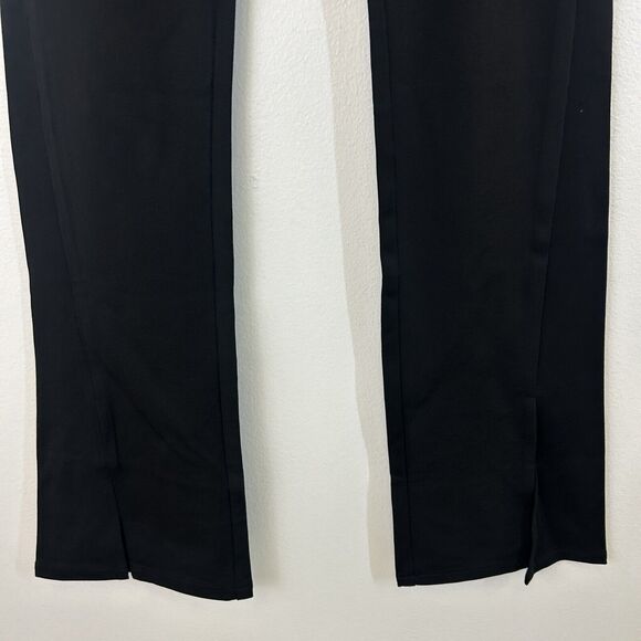 Commense Pants‎ Womens M High Waisted Essential Stretch Flare Black Thin Classic - Picture 8 of 15